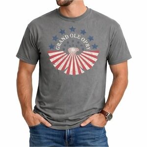 GRAND OLE OPRY  T Shirt Gray XXL Stars Stripes Eagle NWT Patriotic Nashville NWT